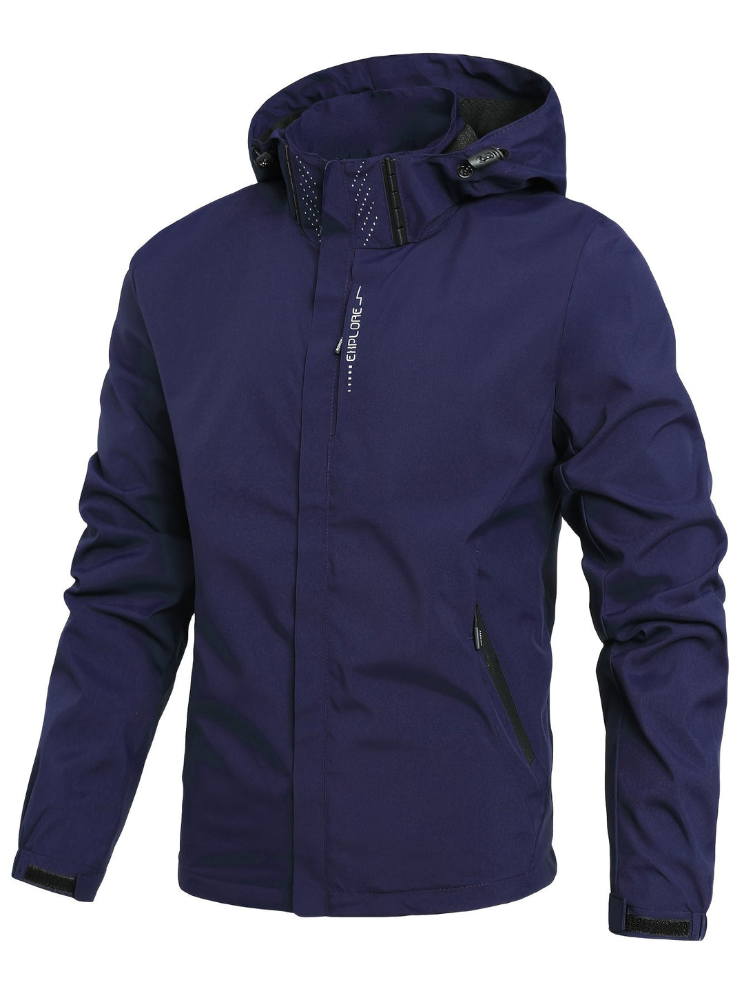 Lightweight Zip-Up Jacket with Stand-Up Collar for Men | Ideal for Spring and Fall