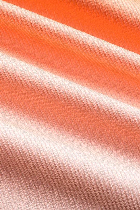 Ombre Print Ronde Hals Cut Out Korte Mouw Midi Jurk