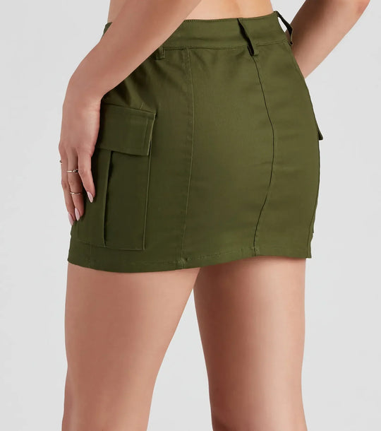 Cadet Girls Cargo Mini Skirt