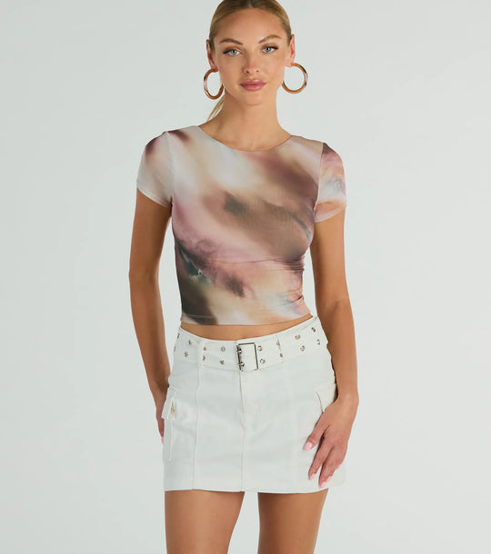 Cute and Trendy Cargo Mini Skirt