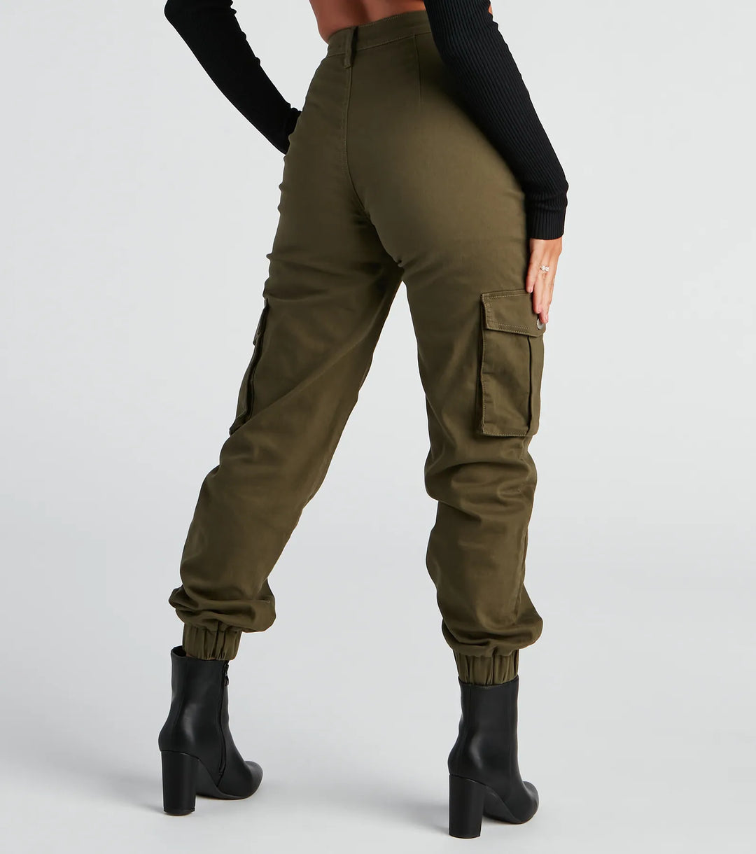 Jog Mijn Geheugen Hoge Taille Cargo Joggers