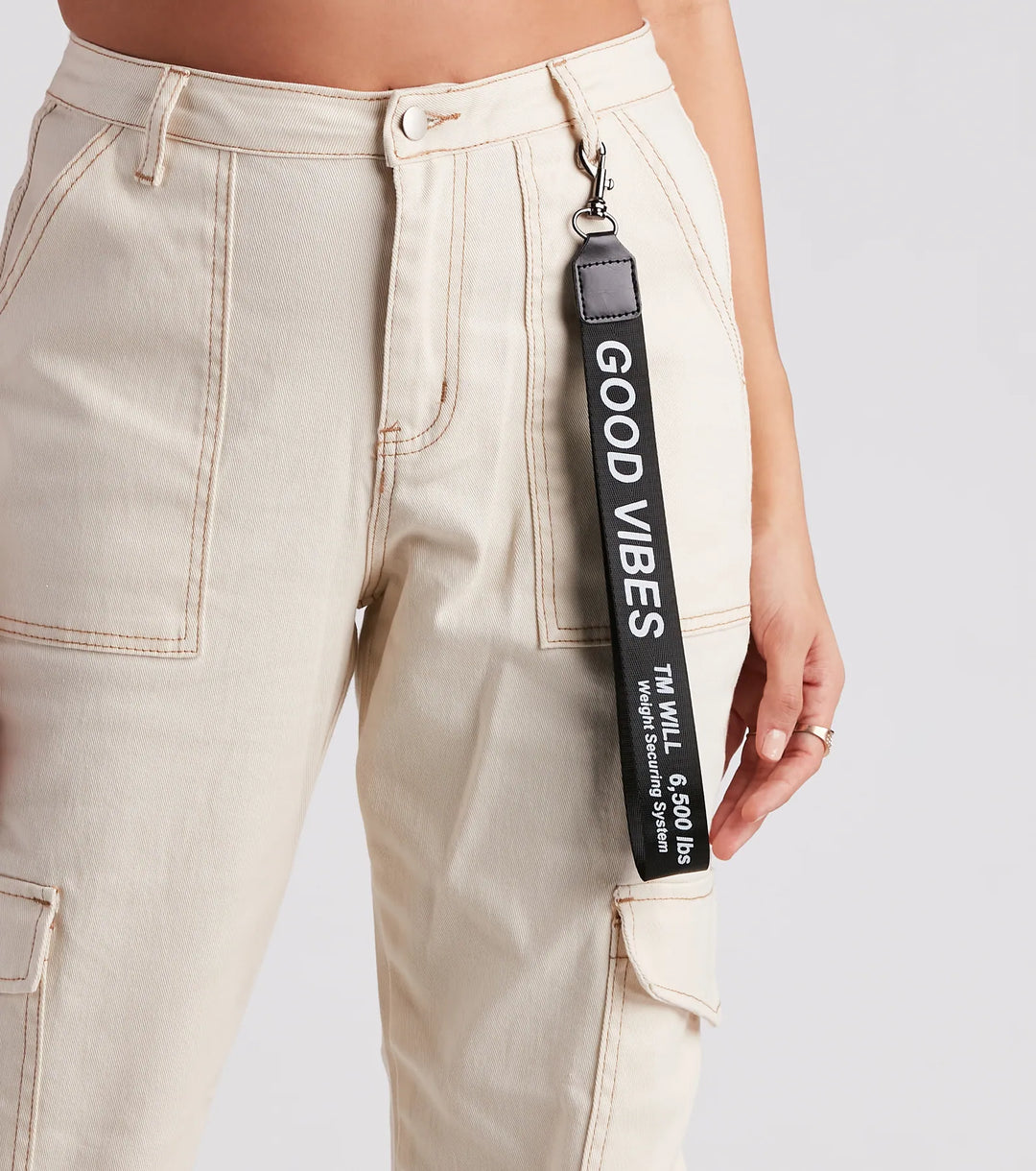 Functional Style Denim Cargo Joggers