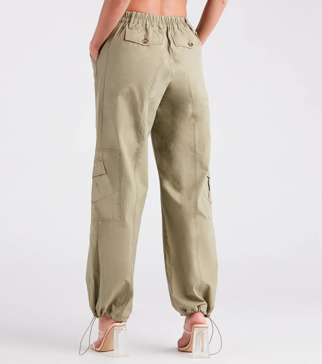 Top Cool Girl Parachute Cargo Pants