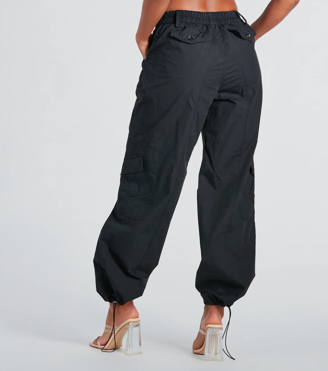 Top Cool Girl Parachute Cargo Pants