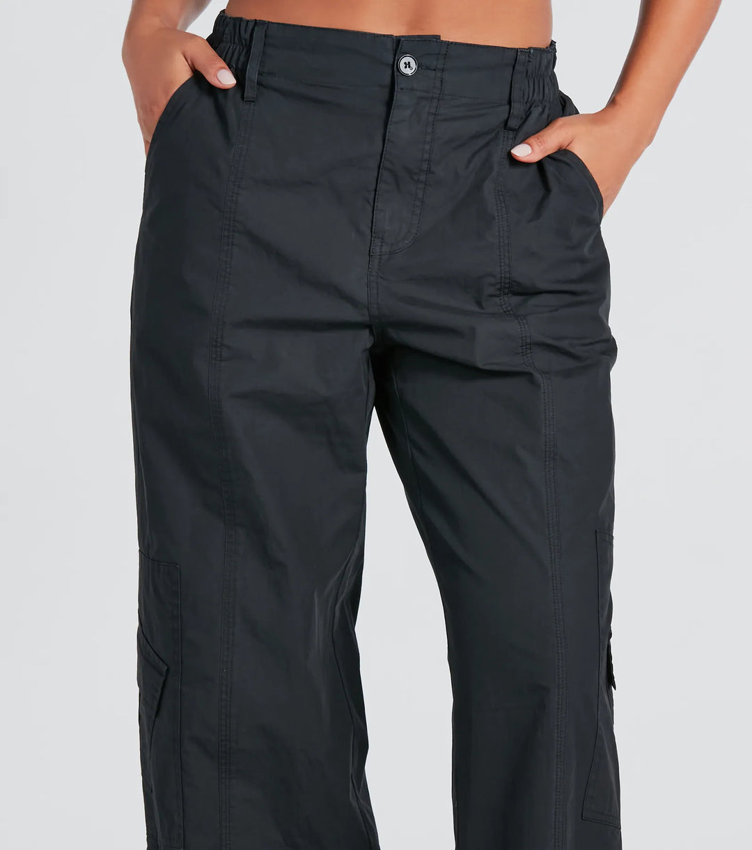 Top Cool Girl Parachute Cargo Pants