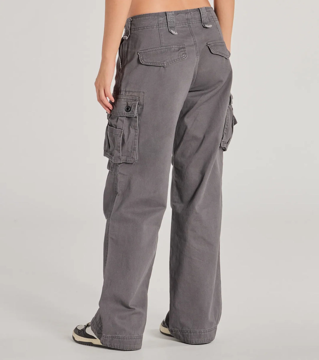 Step It Up Mid-Rise Twill Cargo Broek