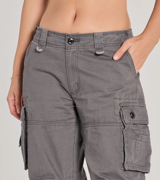 Step It Up Mid-Rise Twill Cargo Broek