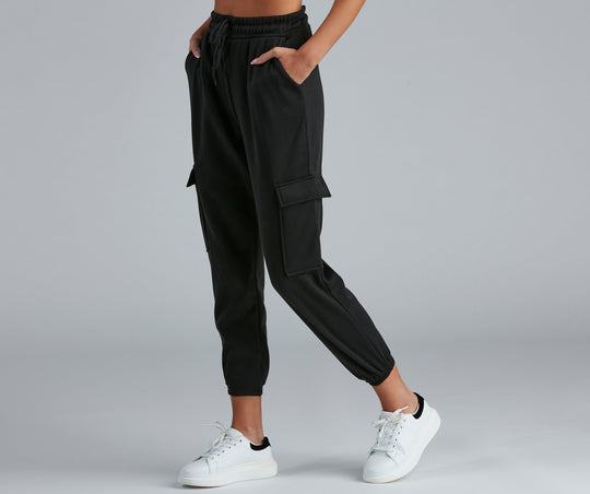 Klaar om te Chillen Fleece Cargo Joggers