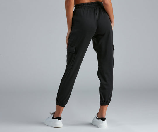 Klaar om te Chillen Fleece Cargo Joggers