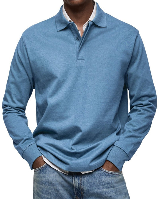 Lennox | Luxury Long Sleeve Polo Shirt