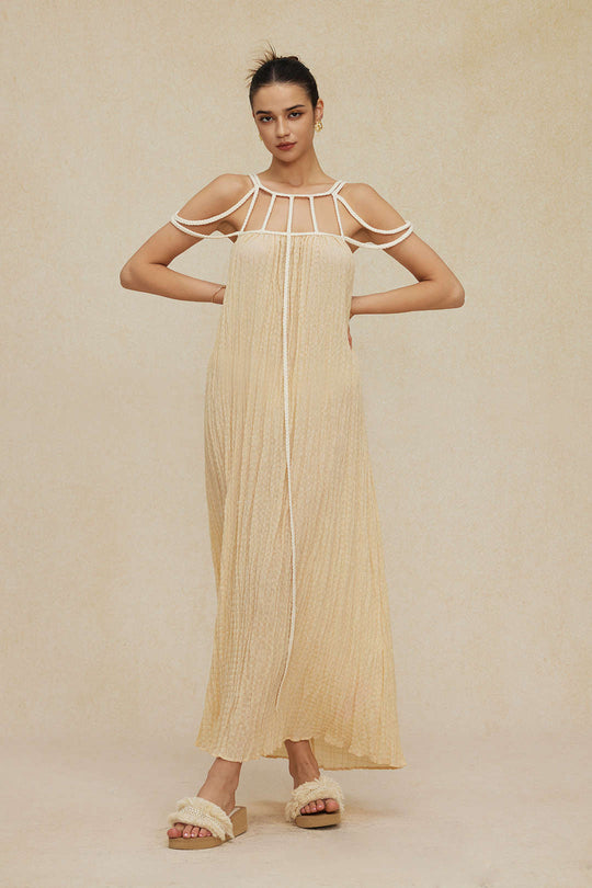 Cut Out Backless Maxi Dress 