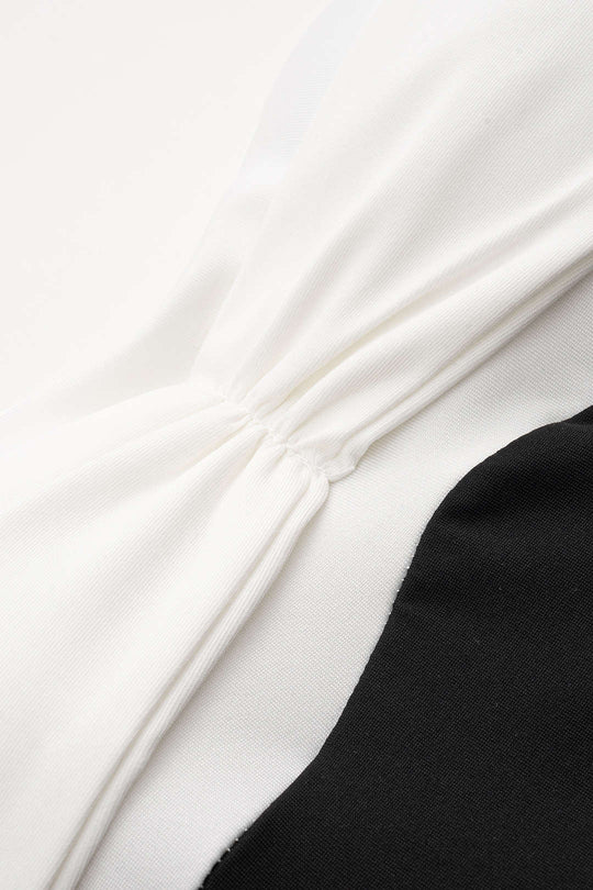 Contrast Halter Maxi-jurk – Stijlvol, Geraffineerd en Perfect voor Zomeravonden