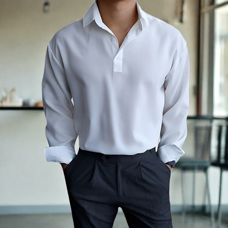 Tristan | Long Sleeve Polo for Men