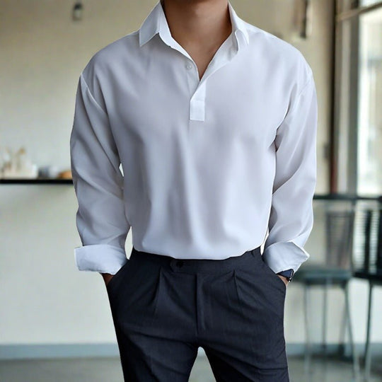 Tristan | Long Sleeve Polo for Men