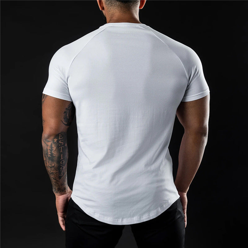 Plain Crew Neck Short Sleeve T-Shirt for Men | Ideal for Warm Days