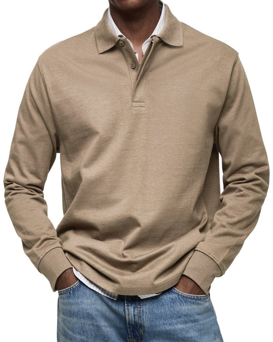 Lennox | Luxury Long Sleeve Polo Shirt