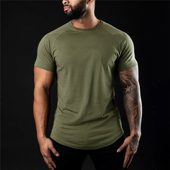 Plain Crew Neck Short Sleeve T-Shirt for Men | Ideal for Warm Days