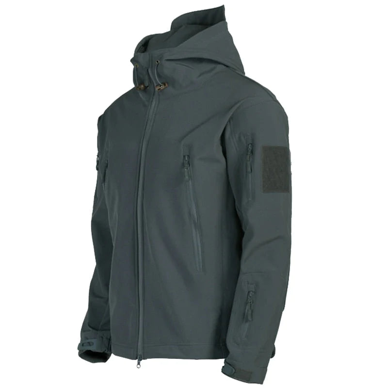 Men's Padded Outdoor Jacket | High Collar &amp; Front Closure | Suitable for Autumn and Winter