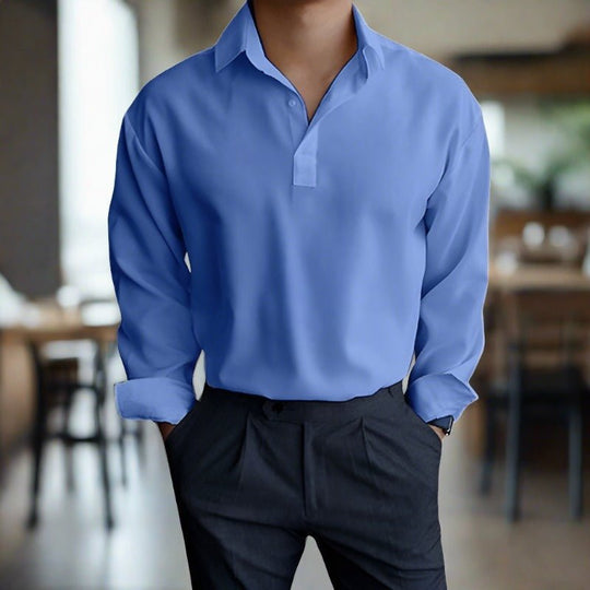 Tristan | Long Sleeve Polo for Men