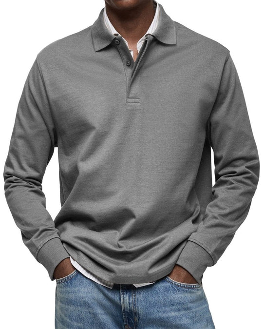 Lennox | Luxury Long Sleeve Polo Shirt