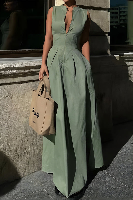 Effen Slipper Maxi Jurk