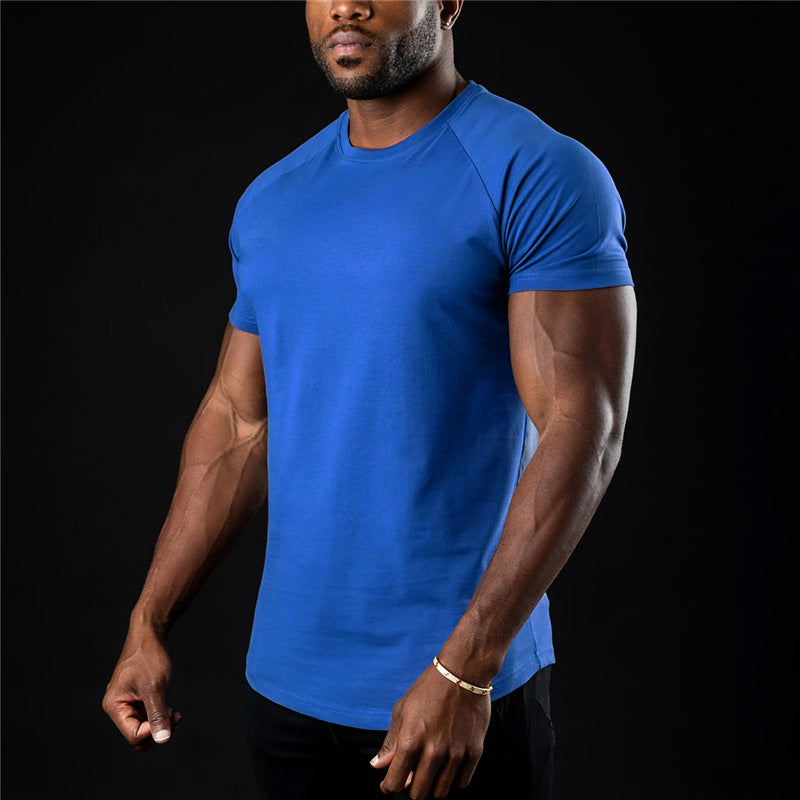 Plain Crew Neck Short Sleeve T-Shirt for Men | Ideal for Warm Days