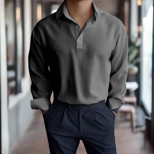 Tristan | Long Sleeve Polo for Men