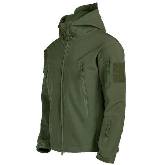 Men's Padded Outdoor Jacket | High Collar &amp; Front Closure | Suitable for Autumn and Winter
