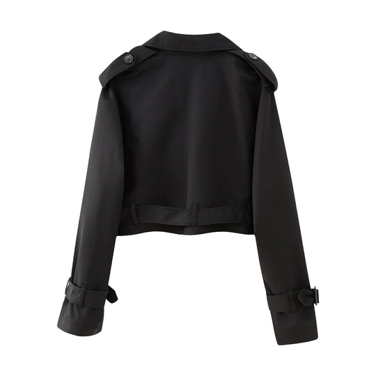 Heidi | Kurzer Trench Coat | Zeitlose Eleganz und Moderner Chic 