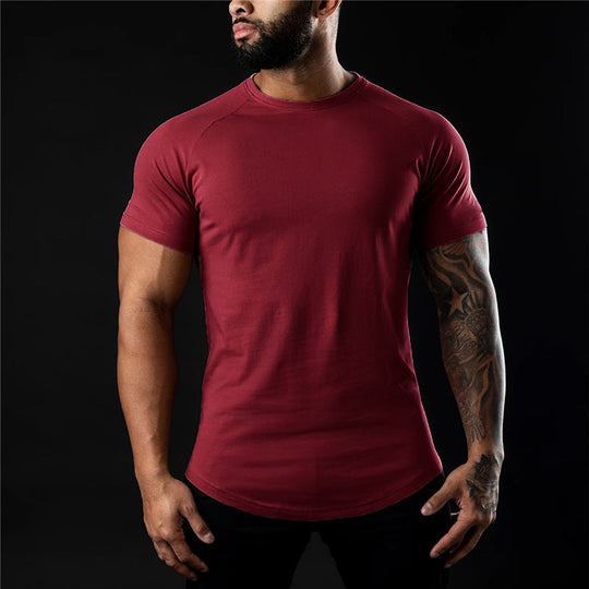 Plain Crew Neck Short Sleeve T-Shirt for Men | Ideal for Warm Days
