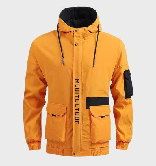 Heidi-Mode | Warme, Lichte en Waterdichte Herenjas met Capuchon en Zakken