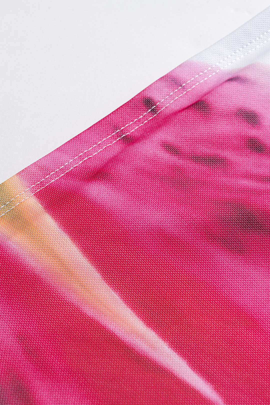 Floral Contrast Print Mesh Strapless Mouwloze Maxi Dress