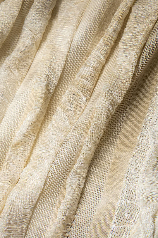 Doorzichtig Rimpel Textuur Halter Rugloze Maxi Jurk