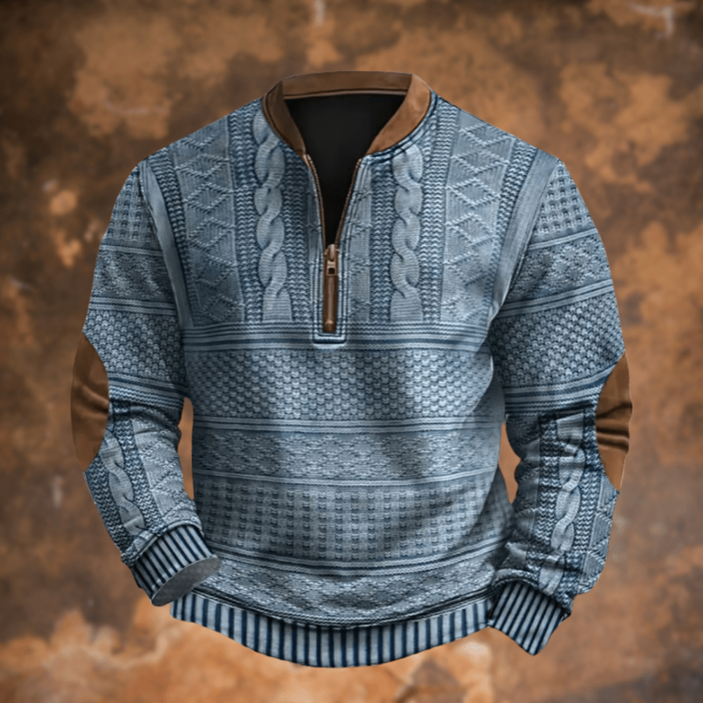 kevin | Pullover met ritsdetail