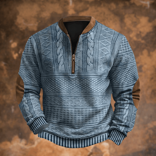 kevin | Pullover met ritsdetail