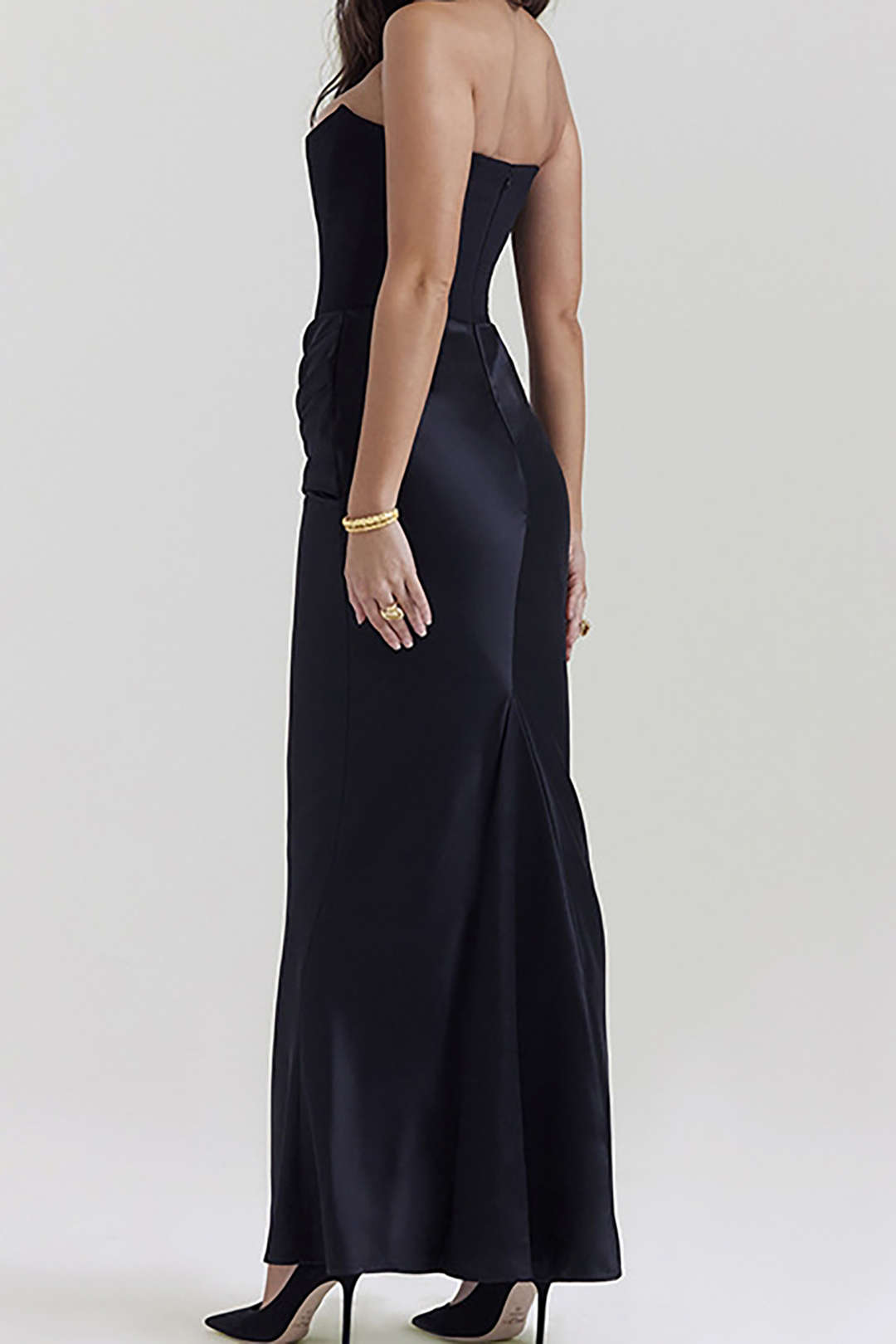 Laag Strapless Zeemeermin Maxi Jurk
