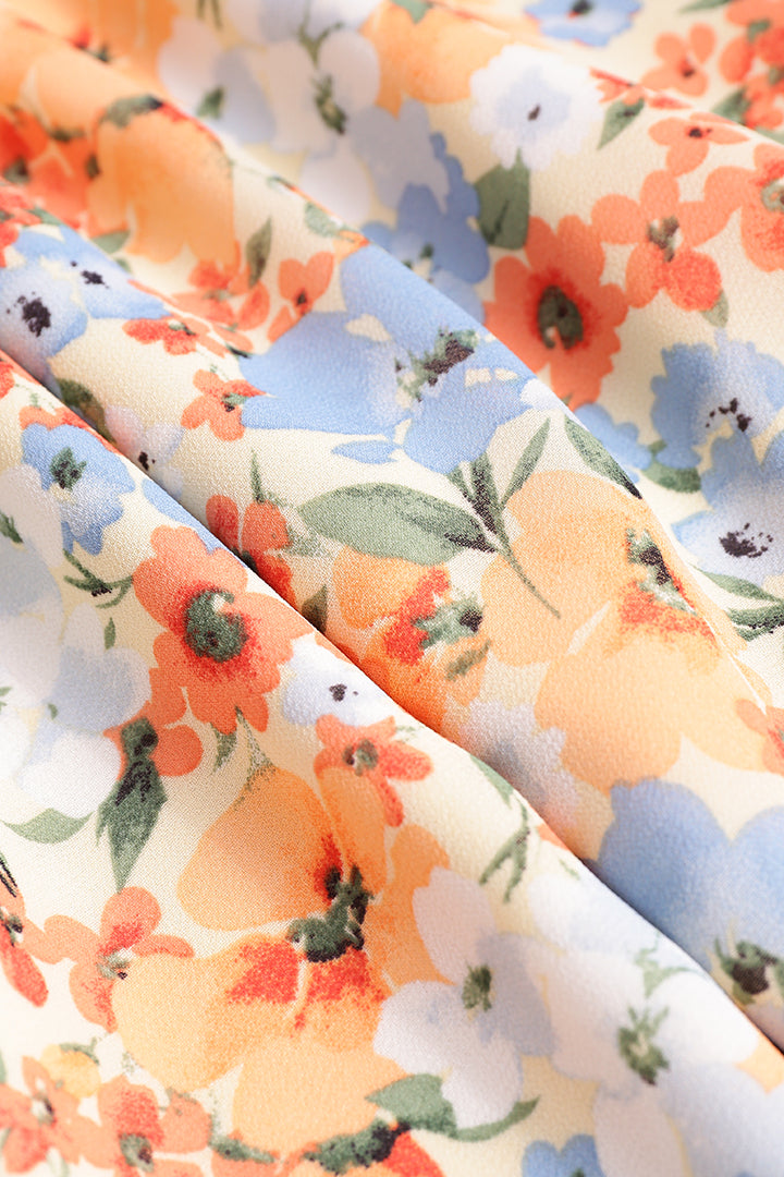 Floral Off The Shoulder Mini Dress 