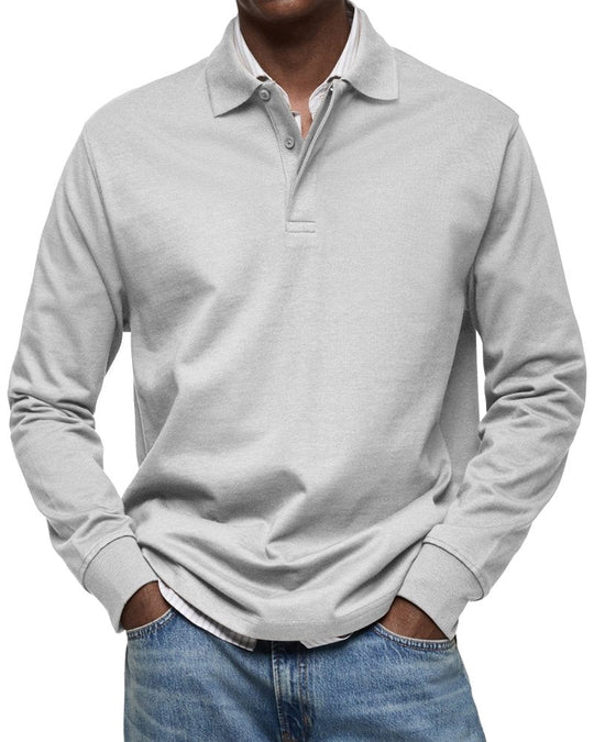 Lennox | Luxury Long Sleeve Polo Shirt