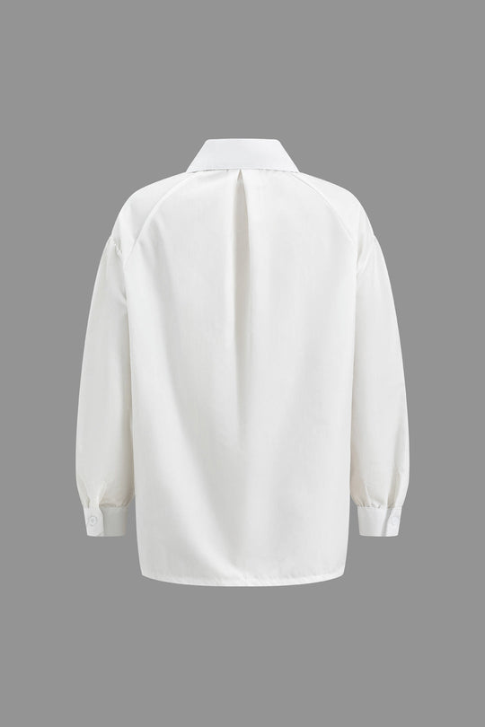 Giselle - Sleek and Timeless Women's Long Sleeve Shirt