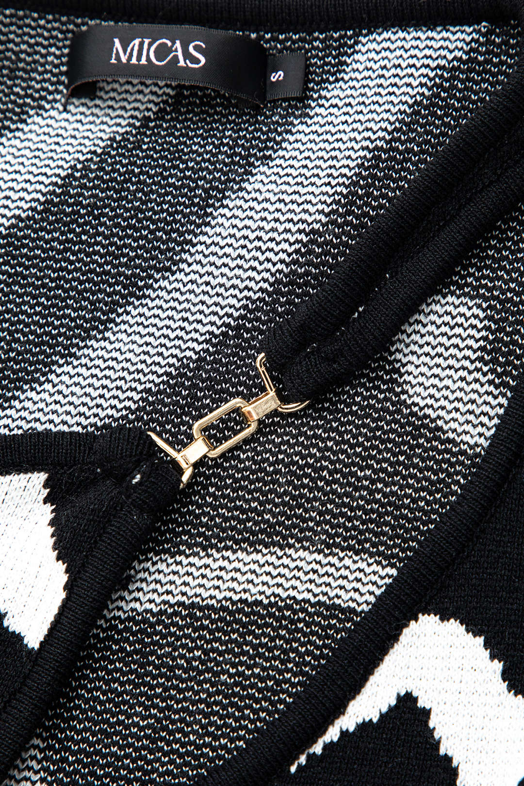 Lijnpatroon Cut Out Slit Brede Maxi Jurk