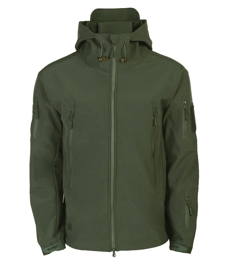 Men's Padded Outdoor Jacket | High Collar &amp; Front Closure | Suitable for Autumn and Winter