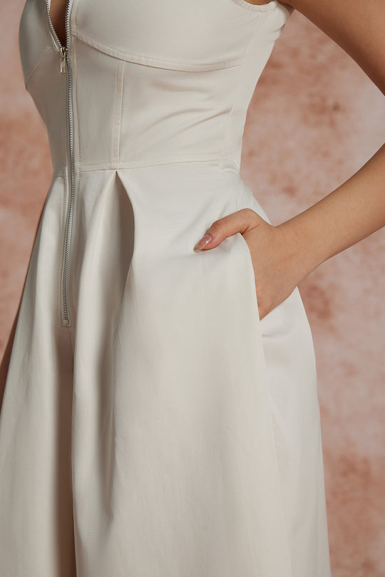 Effen Slipper Maxi Jurk