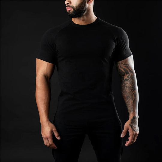 Plain Crew Neck Short Sleeve T-Shirt for Men | Ideal for Warm Days