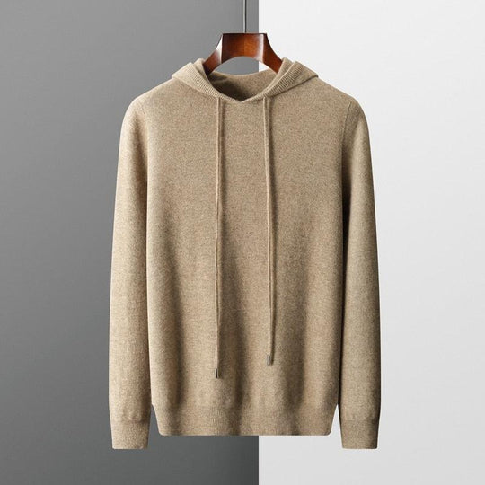 Heren Minimalistische Hoodie met Trekkoord en Strakke Afwerking