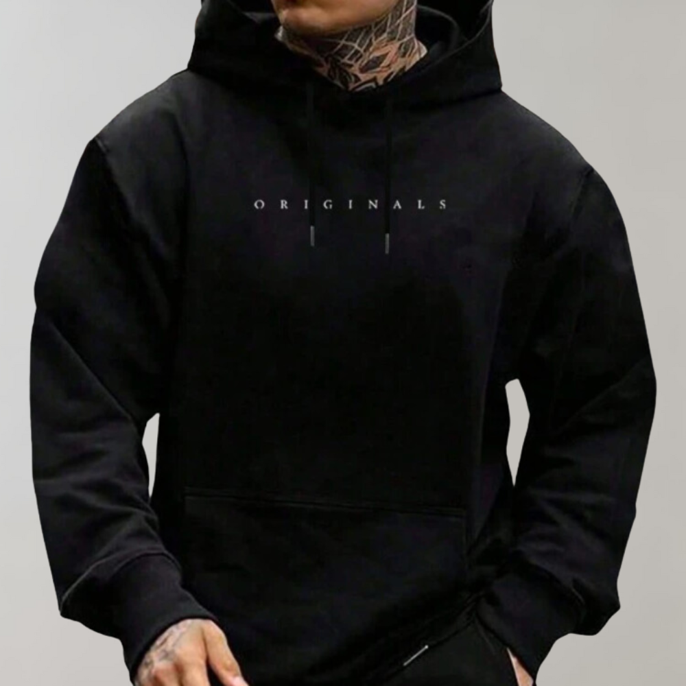 Men's Minimalist Oversized Hoodie with Casual Street Style Fit
