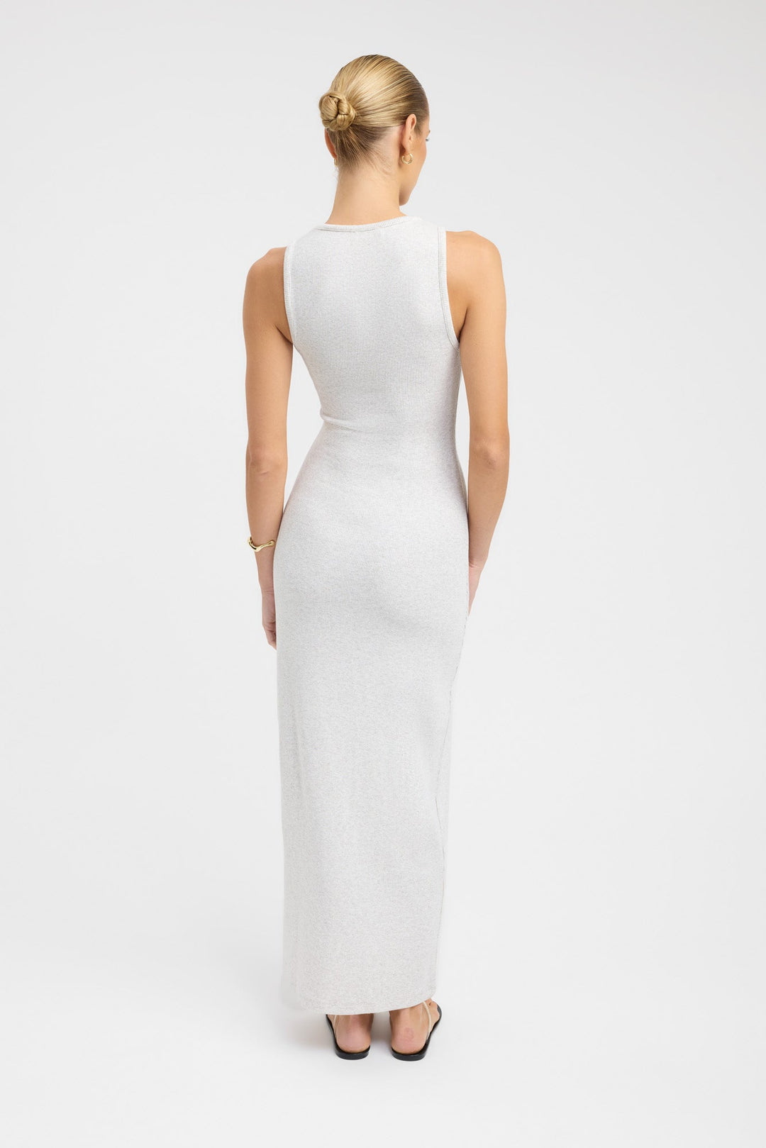 Dames | Maxi Jurk | Ronde Hals | Brede Bandjes | Cotton Modal | Rechtvallend | Minimalistisch