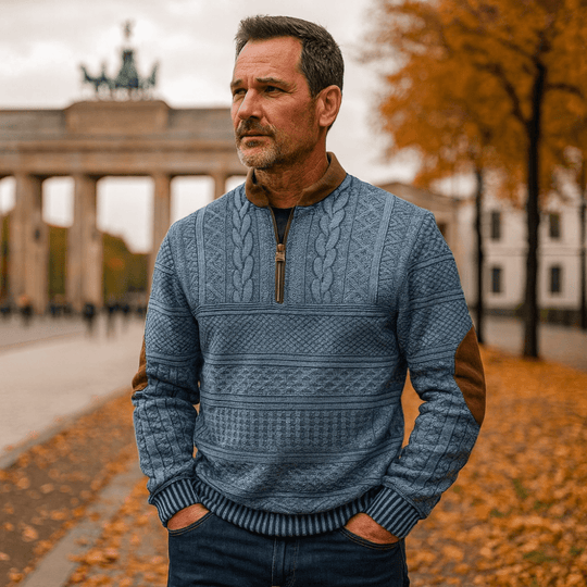kevin | Pullover met ritsdetail