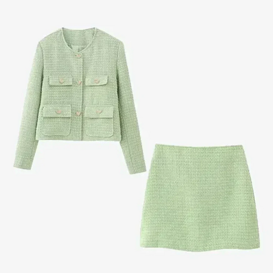 Women's | 2-Piece Set | Blazer | Short Skirt | Stylish | Chic | Elegant