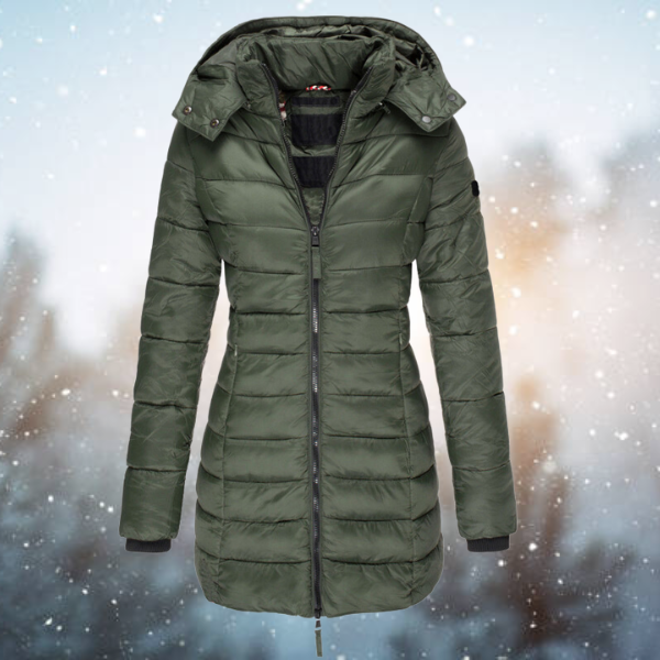 Dames Puffer Winterjas | Met Capuchon en Volledige Rits | Slanke Pasvorm
