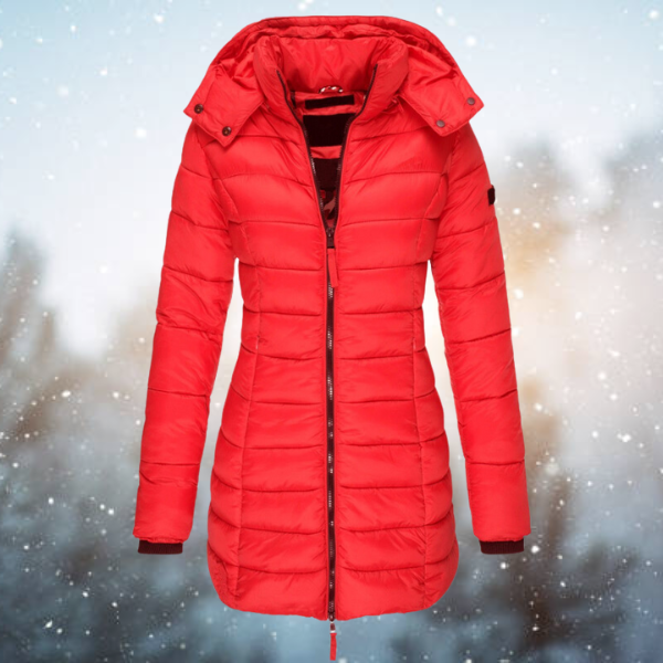 Dames Puffer Winterjas | Met Capuchon en Volledige Rits | Slanke Pasvorm